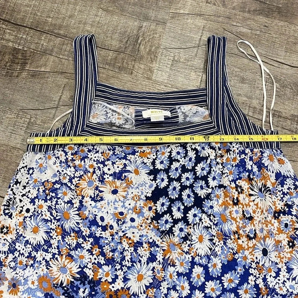 Maeve - Caryn Square Neck Tank - Blue/White - Size XS - Gently Used!! - Picture 10 of 10